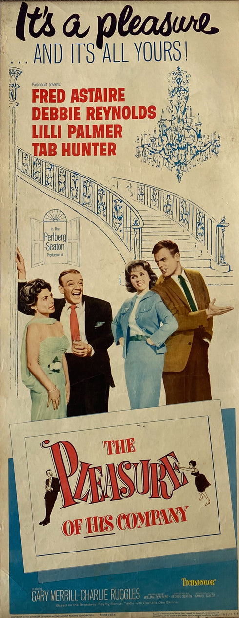 the pleasure of his company 1961 insert card rolled
